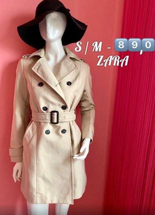 Плащь zara тренч s/m