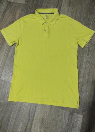 Мужская футболка / поло / gap / жёлтая футболка с воротником / мужская одежда / чоловічий одяг /