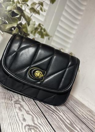 Сумка coach tabby pillow mini натуральная кожа