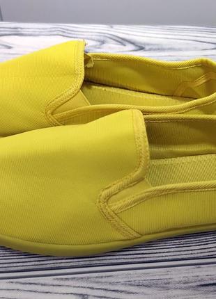 Жовті лимонні яскраві жіночі кеди мокасини сліпони violeta р. 41 (25,5 см)