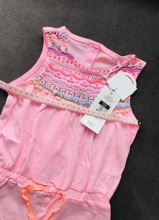 Новый розовый песочник для девочки в размере 805 фото