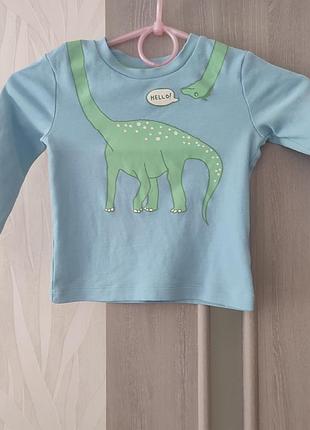 Футболка з довгими рукавами на хлопчика 12-18 місяців