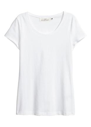 Новая белая базовая футболка, размер л от h&m2 фото