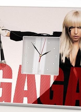 Авторские часы "леди гага. lady gaga" стильный декор для фанатов поп музыки, музыкантов