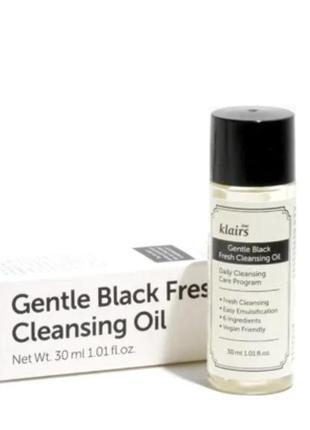 Dear klairs gentle black fresh cleansing oil – гідрофільна олія