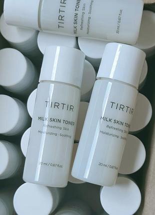 Tirtir - milk skin toner - зволожувальний тонер з екстрактом рису