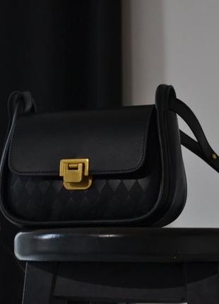 Жіноча маленька чорна сумочка3 фото