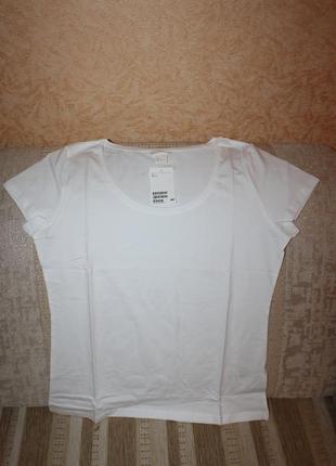 Новая белая базовая футболка, размер л от h&m3 фото