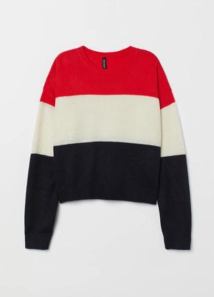 Женский джемпер, лонгслив h&m divided в полоску