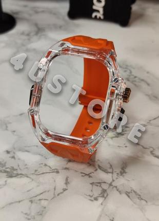 Ремешок luxury bumper на apple watch ultra 49 mm бампер кейс 49 мм люкс противоударный