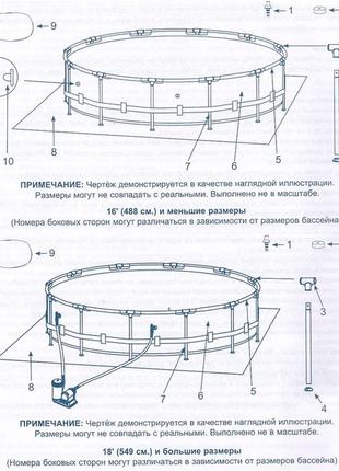 Каркасний басейн intex 26730 (488х122 см) з картриджним фільтром, підкладкою, сходами та тентом 19156 л8 фото