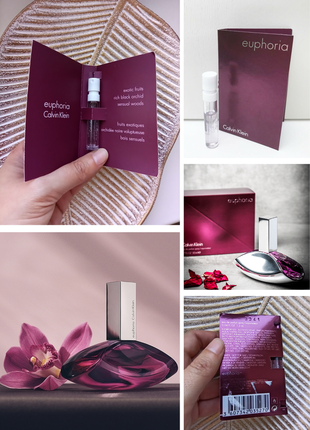 💜calvin klein euphoria edp пробник жіноча парфумована вода 1,2ml.