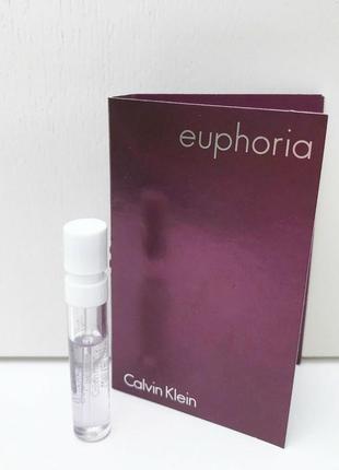 💜calvin klein euphoria edp пробник жіноча парфумована вода 1,2ml.2 фото