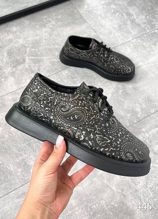 Туфли lavilla цвет: черный, узор