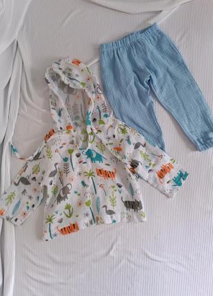 Комплект муслін сорочка штани