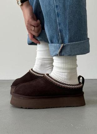 Сліпони угги уггі уги угі ugg tasman platform brown
