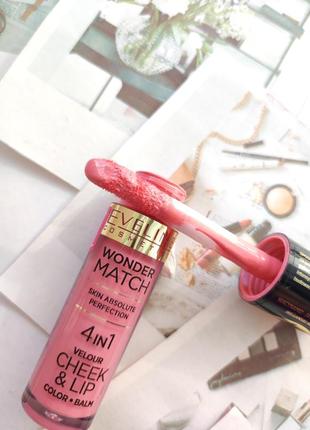 Рідкі рум'яна eveline wonder match cheek&lip 03