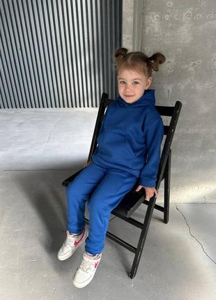Спортивный костюм трехнитка на флисе для девочек и мальчиков