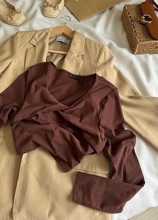 Шоколдная кофточка/лонгслив от asos