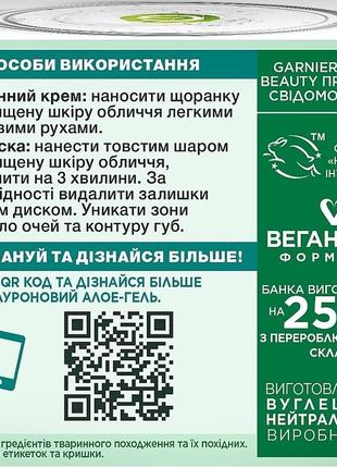 Garnier skin naturals гиалуроновый алоэ-гель для нормальной и смешанной кожи лица