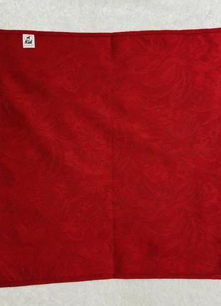 Декоративні тканинні серветки kid interior для сервірування темно-червоного кольору 48х48 см