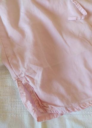 Легкое натуральное платье цвет розовый4 фото