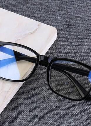 Защитные очки для компьютера пк антибликовые без диоптрий для детей и взрослых1 фото