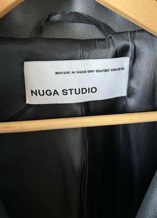 Кожаный тренч nuga studio9 фото