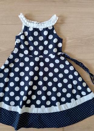 Красива, ошатна сукня для маленької дівчинки/ сукня у горошок