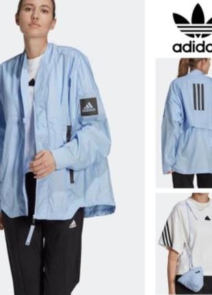 Ветровка adidas terrex оверсайз удлиненная куртка ветровка