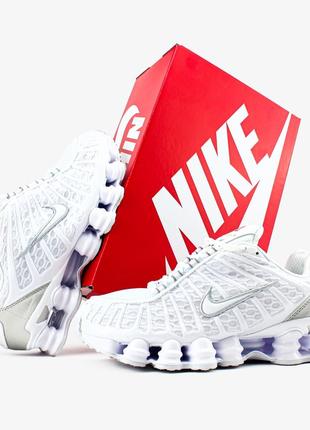 Мужские кроссовки nike shox tl "white"