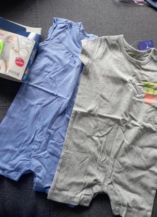 Набор lupilu ромпера 68 (4-6мес) 2в1.