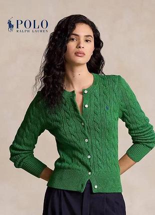 Вязанная кофта на пуговицах polo ralph lauren кардиган