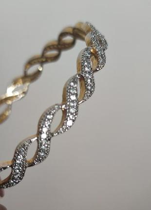 Винтажный браслет стразы /9860/