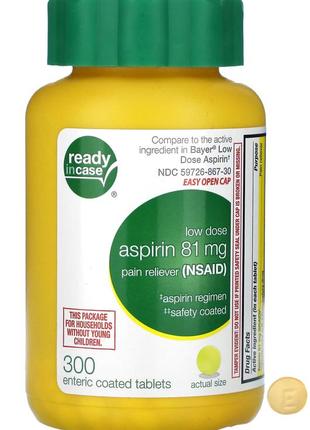 Life extension аспирин 81 мг 300 таблеток болеутоляющее средство детский аспирин lex-44301