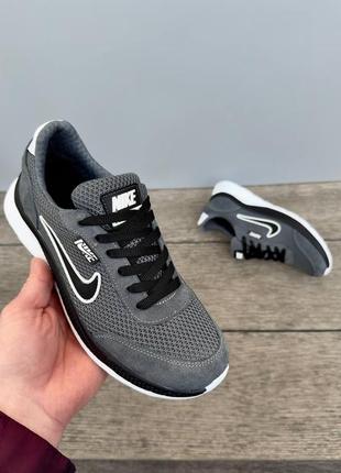 Мужские кроссовки nike кожа5 фото