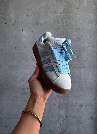 Adidas campus 00s “putty grey preloved  blue”7 фото