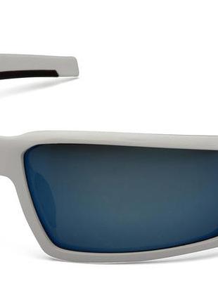 Очки защитные venture gear pagosa white (ice blue mirror) anti-fog, зеркальные синие в белой оправе