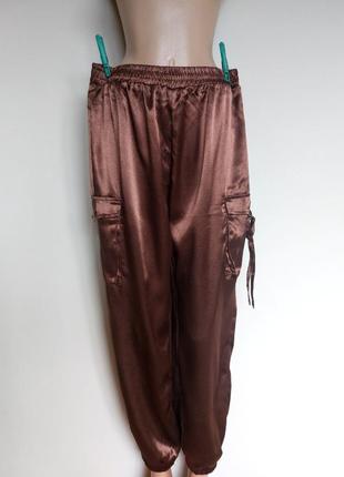 Стильні сатинові штани,брюки3 фото