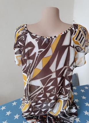 Лёгкая женская блуза туника3 фото