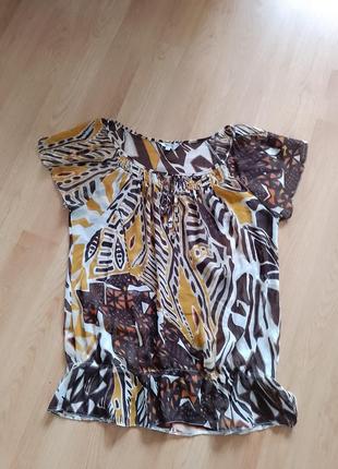Лёгкая женская блуза туника4 фото