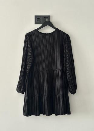 Черное мини платье zara3 фото