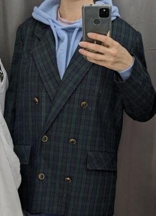 Вінтажний картатий піджак