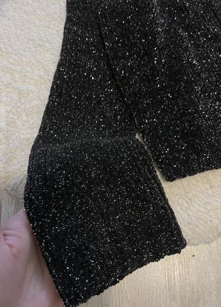 Накидка болеро светр кардиган кофта вечірня на сукню блискуча чорна на ґудзику george3 фото