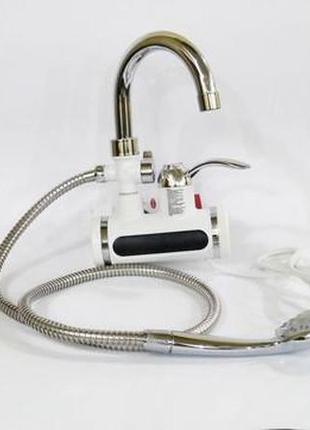 Кран-водонагрівач із душем нижнє підключення instant electric heating water faucet ft-001