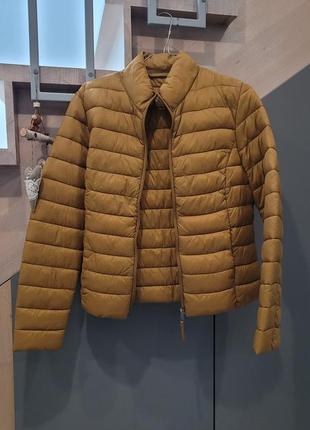 Легкая весенняя курточка горчичного цвета2 фото