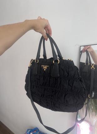 Сумка prada черная, редкая модель оригинал 3