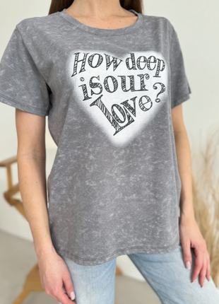 Молодежная свободная винтажная футболка с надписью тай дай 9 цветов2 фото