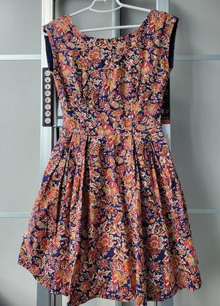 Літня бавовняна сукня із відкритою спинкою  xxs-xs9 фото