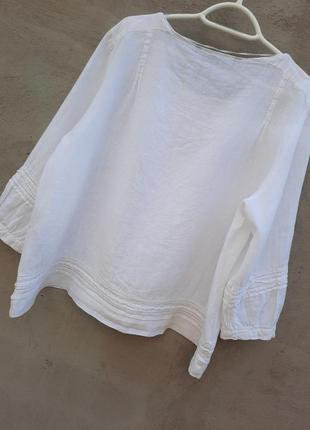 Льняная блуза zara2 фото
